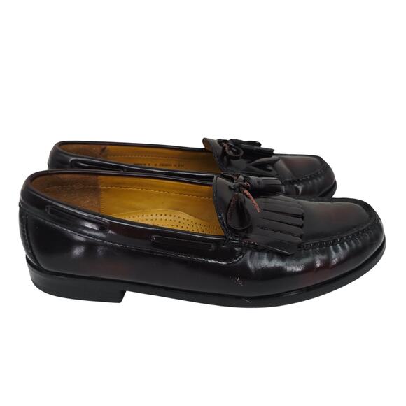 Cole Haan Men's Tassel Leather Loafers Brown 9 - Picture 1 of 7